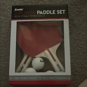 NWT Franklin 2 Player Paddle Set with Balls